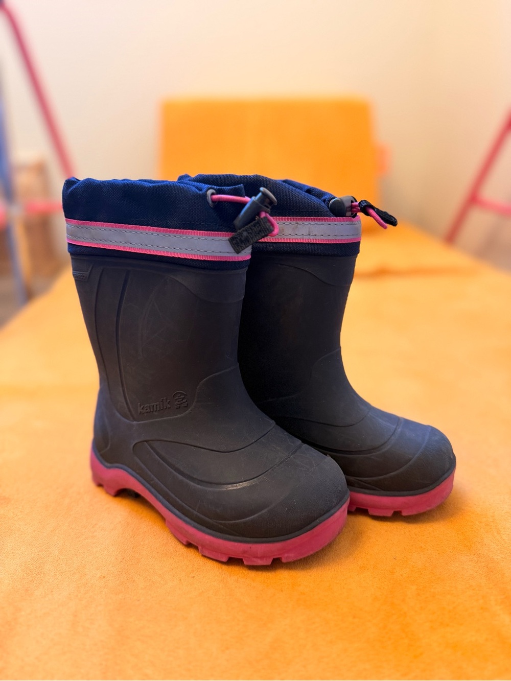 Kamik Snobuster 2 Insulated Rubber Boots for Toddler Girls